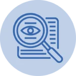 Icono que simboliza la transparencia en Carbone Tenders.